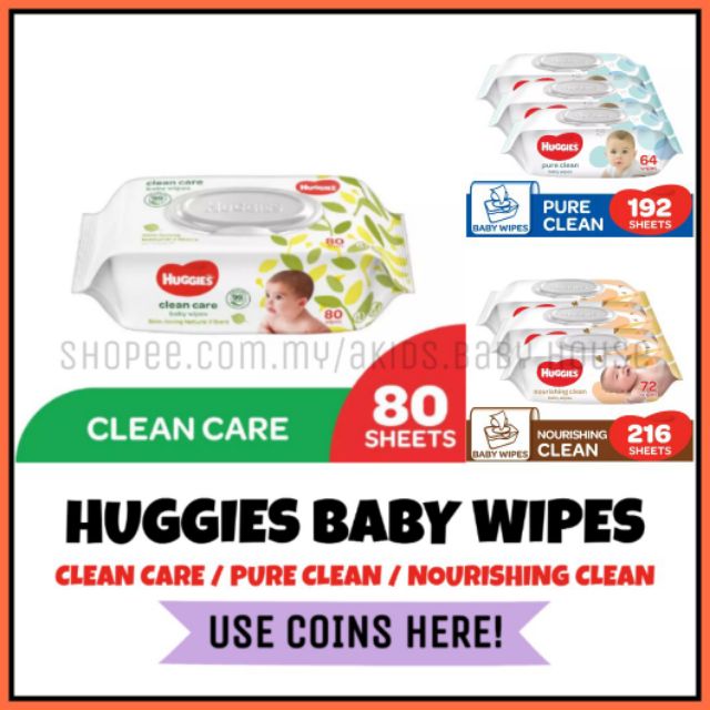 huggies nourishing clean wipes
