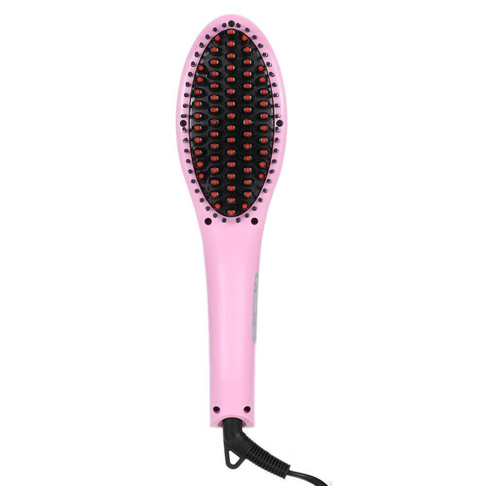 Straightener Ceramic Heating Detangling Hair Brush Styling Tools