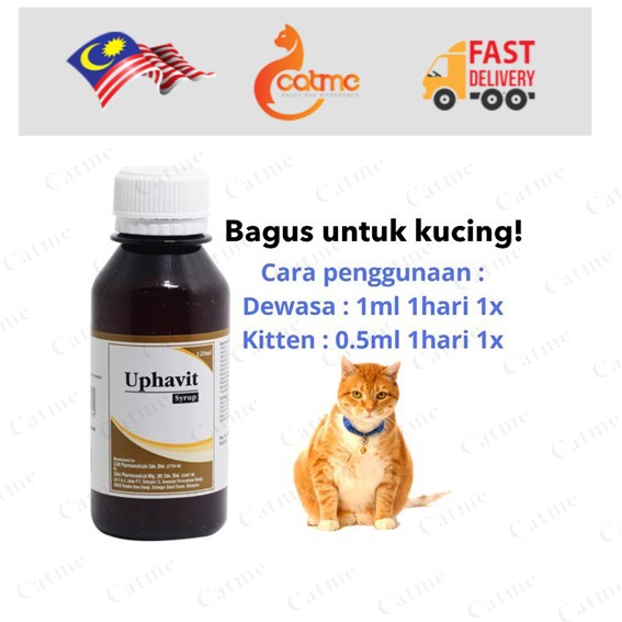 Uphavit Ubat Selsema Kucing  Syrup 120ml  Shopee Malaysia