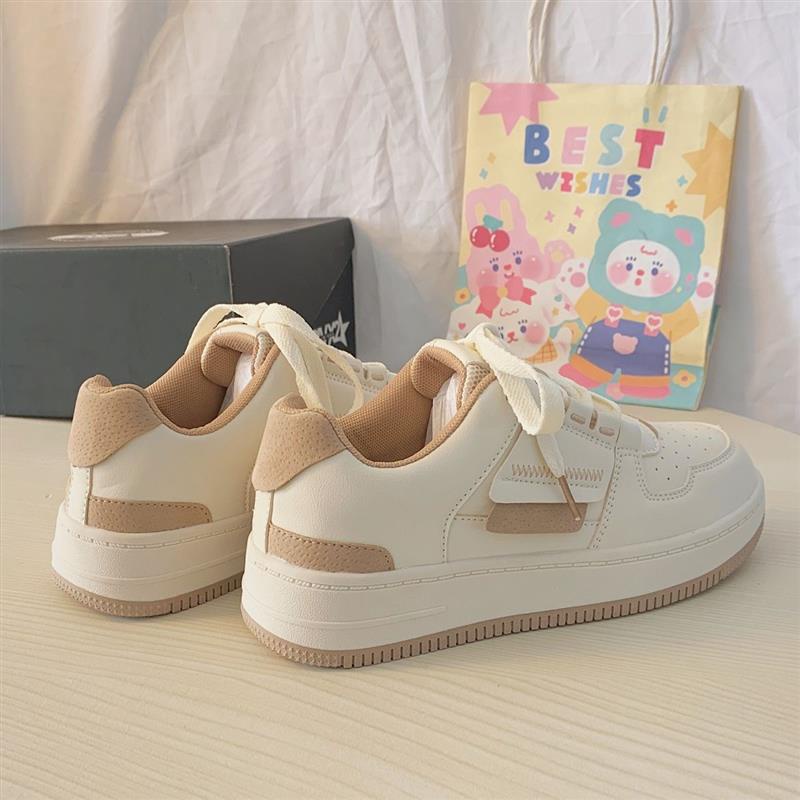 Women trendy shoes women sneakers with thick-soled white shoes women