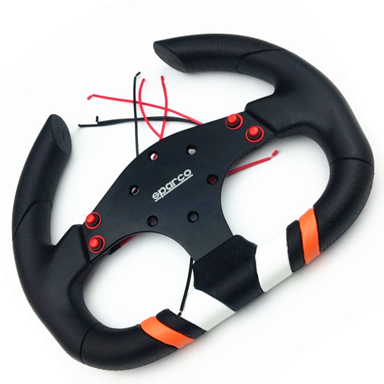 Universal Car Racing Steering Wheel With PVC Carbon Fiber