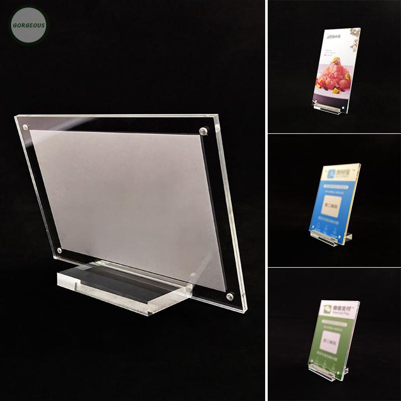 Photo Frame 5 Size Crystal Clear Transparent Non Toxic Stand 1pc Acrylic Table Card Certificates Wedding Photos Shopee Malaysia