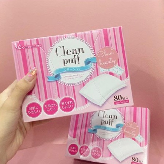 No. 1 Premium Clean Puff makeup remover in Japan Shopee Malaysia