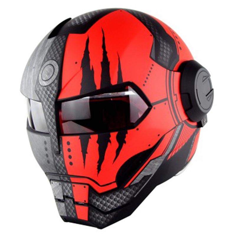 Soman Full Face Ironman Helmet Retro Personality Moto Racing Helmet Topi Keledar Shopee Malaysia