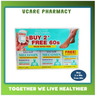 [SAVE MORE] Live-well Mecomin 500mcg Promo pack (90’s x 2 free 60’s)