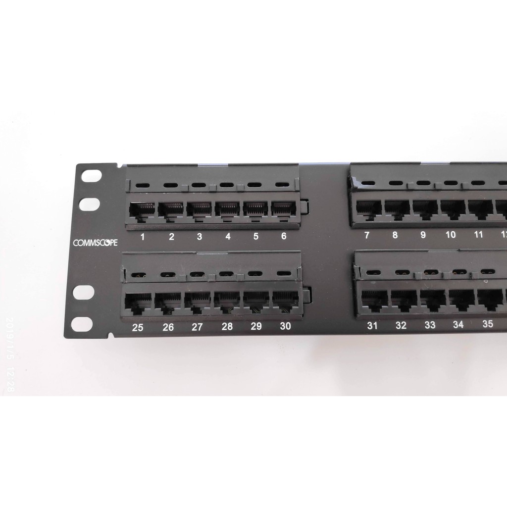 Commscope/AMP Genuine UTP CAT 5E Patch Panel 2U48 Ports Shopee Malaysia