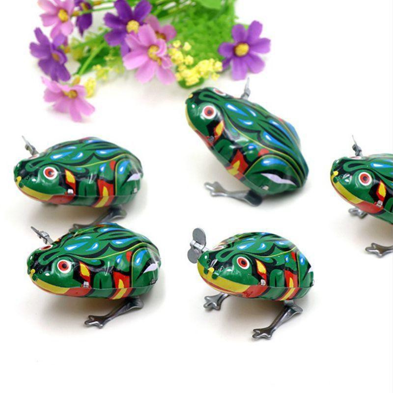 Kids Classic Wind Up Clockwork Toys Jumping Frog Vintage Toy Shopee