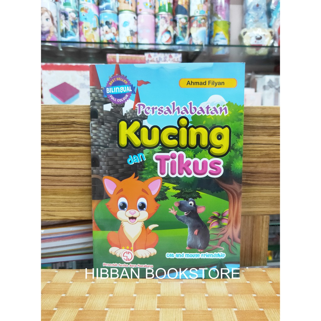 Book Of Bilingual Fabel Fairy Tale Animal Story Friendship Cat And Mouse Full Color Shopee Malaysia