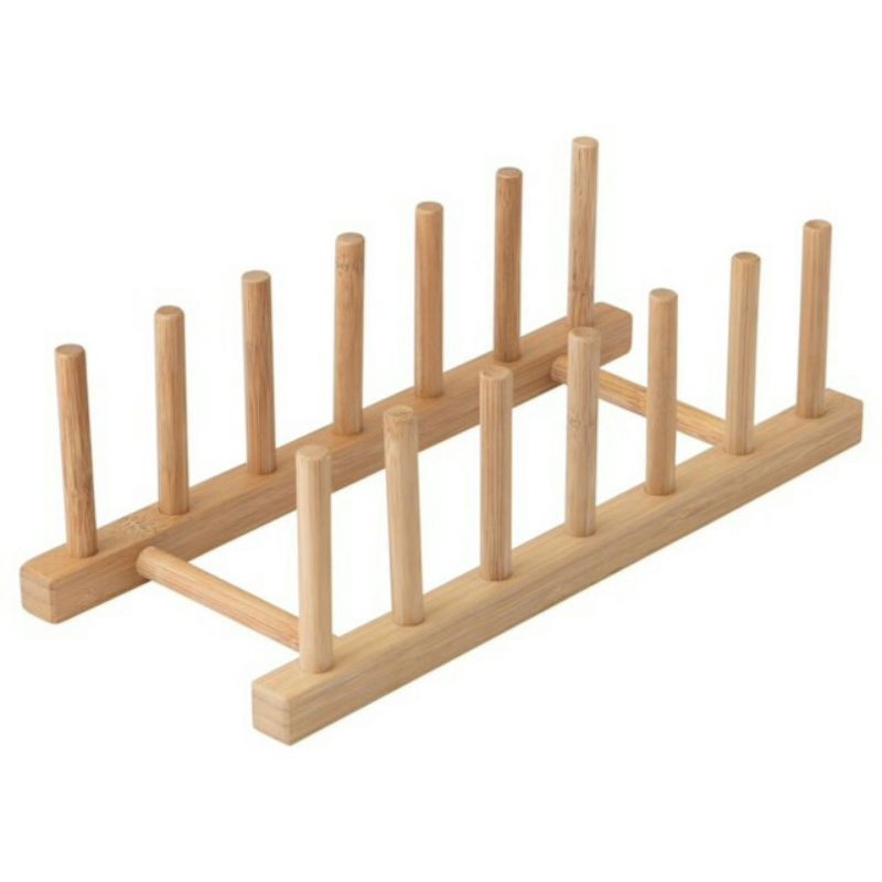 Ostbit Plate Holder/ High Quality Solid Wood Bamboo Plate Racks/ Rak ...