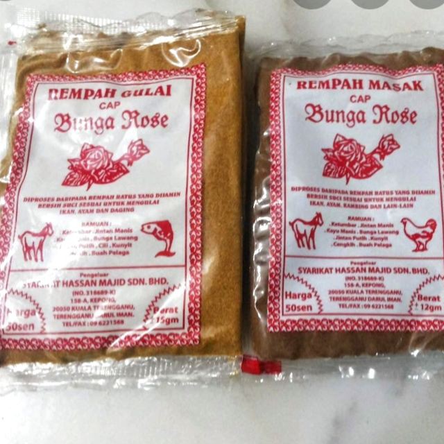 Buy Original Rempah Gulai Masak Cap Bunga Ros Seetracker Malaysia