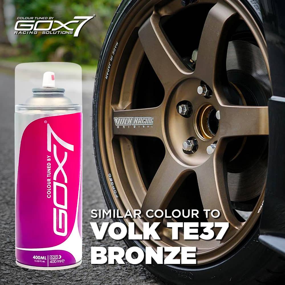 Volk Racing TE37 Bronze Sport Rim Spray Paint Automotive Grade One
