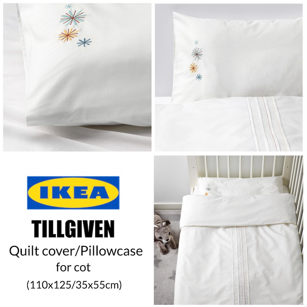 Ikea Tillgiven Quilt Cover Pillowcase For Cot Shopee Malaysia