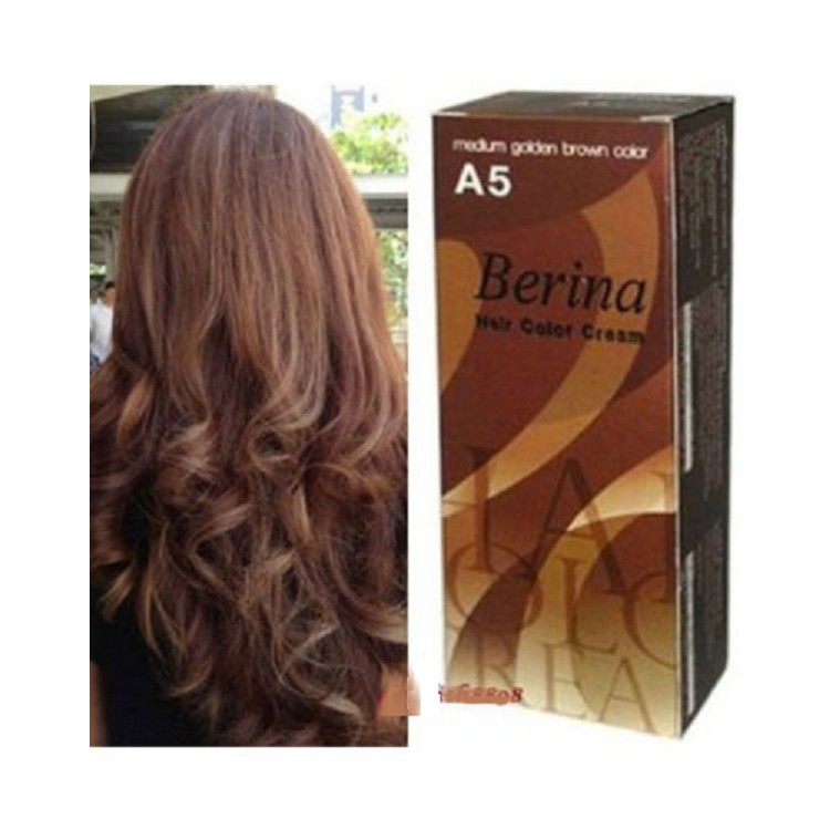 Berina Hair Medium Golden Brown Color A5 Shopee Malaysia