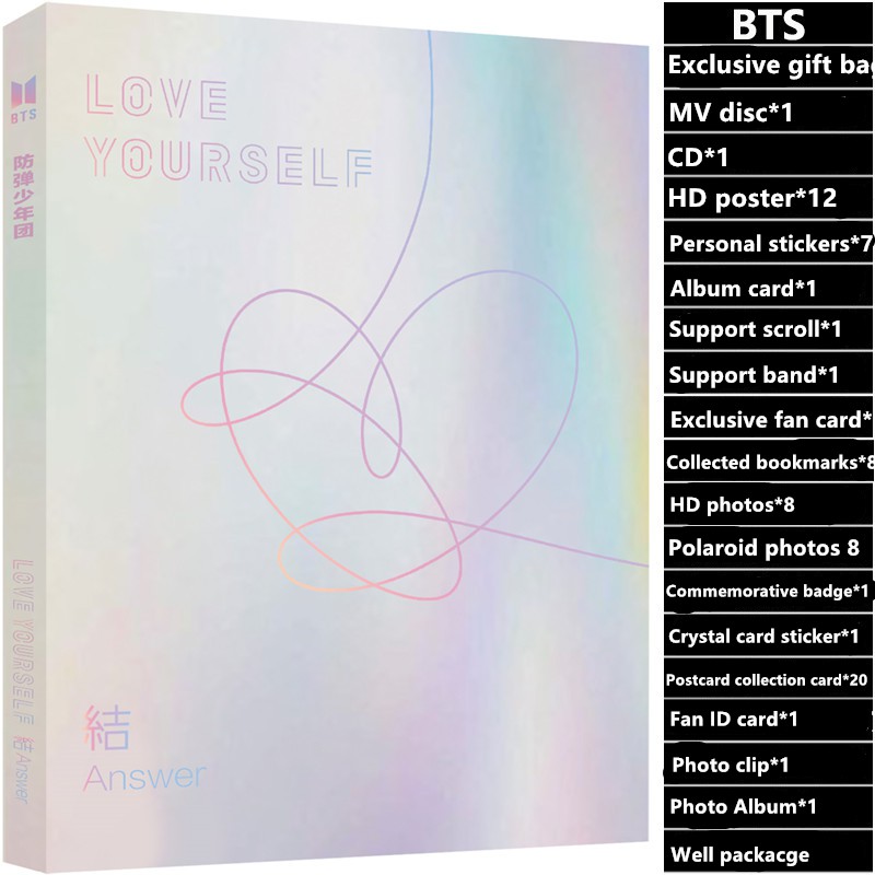 18 New Bts Love Yourself Answer Album Bts Ver 3 Army Bomb App Control Shopee Malaysia