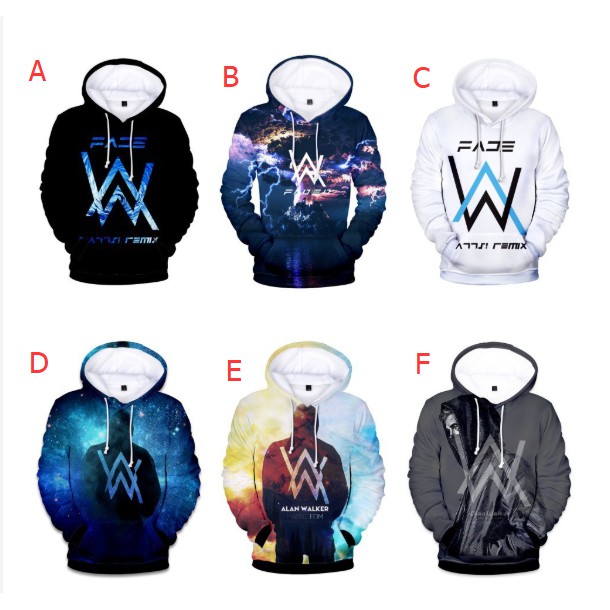 alan walker hoodie galaxy