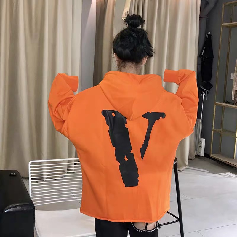 Top notch VLONE FRIENDS MIAMI Orange Big V Hype Streetwear Comfortable