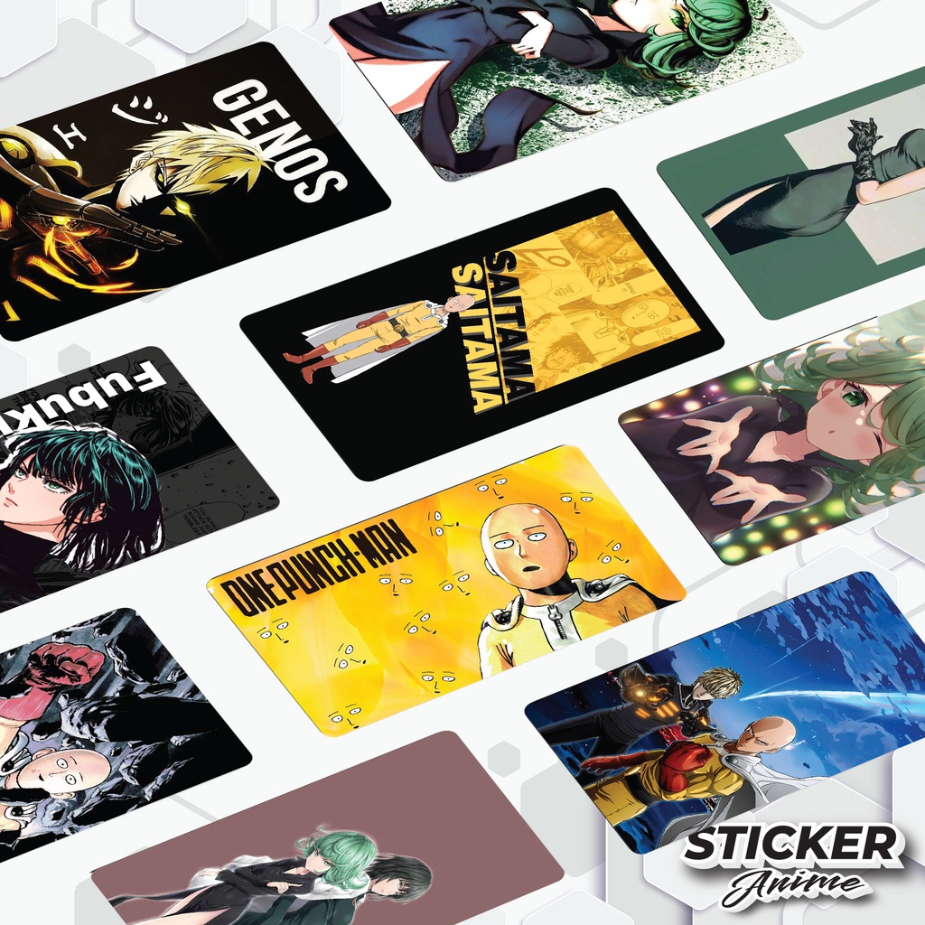 Sticker Anime One Punch Man Stiker Card Cover Touch n Go Access MRT LRT ...