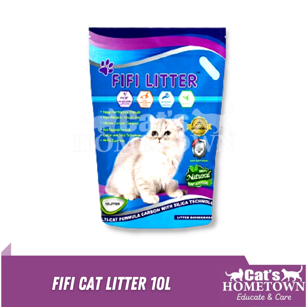 Fifi Cat Litter Blue Pasir Kucing Jenama Fifi (10L) Shopee Malaysia