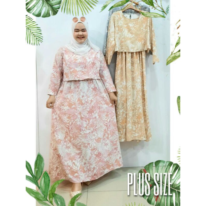 crop top dress muslimah