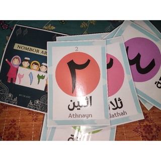 FLASHCARD NOMBOR ARAB 1-10 HANDMADE PRINTED | Shopee Malaysia