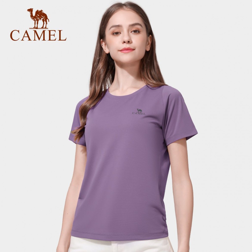 ✧Unta unta luar Toray kain pengeringan cepat T-shirt wanita musim panas baru bahagian nipis bernafas lengan pendek penge