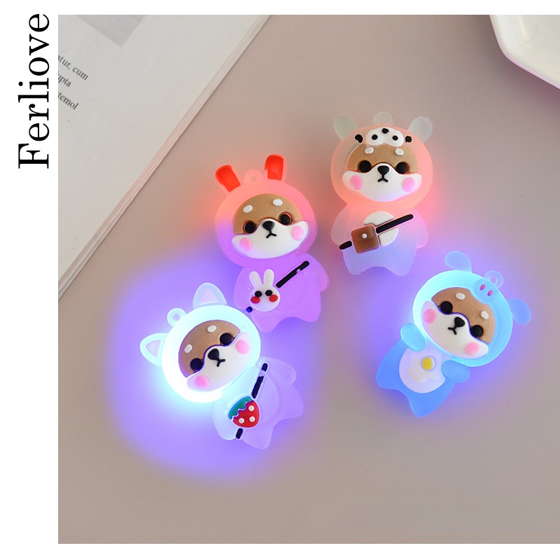 Ferliove Summer New Style Cute Bear Keychain Cartoon Doll Pendant Water Cup  Sticker Shoulder Bag Car Ornaments Flashing Light Mobile Phone DIY  Accessories | Shopee Malaysia