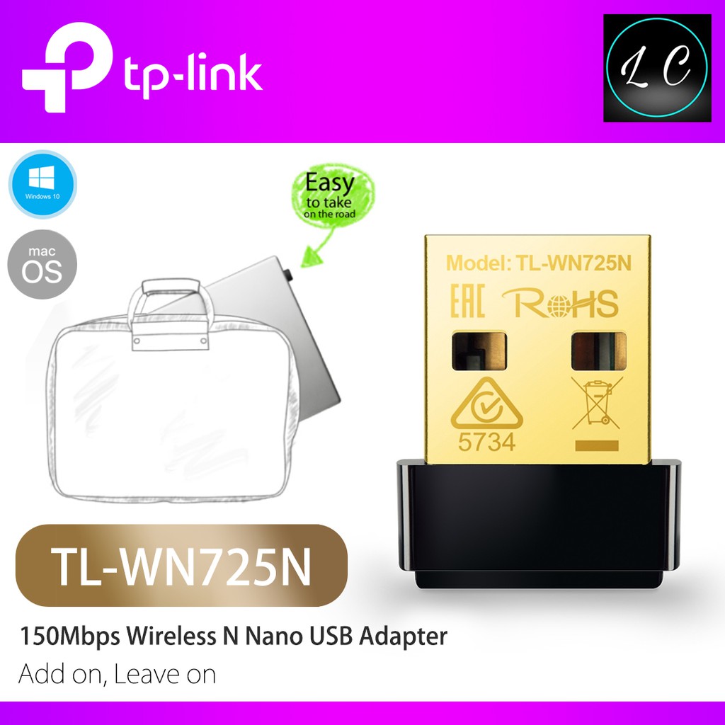 TP-Link TL-WN725N 150Mbps Nano Size Wireless N150 USB Wifi Adapter