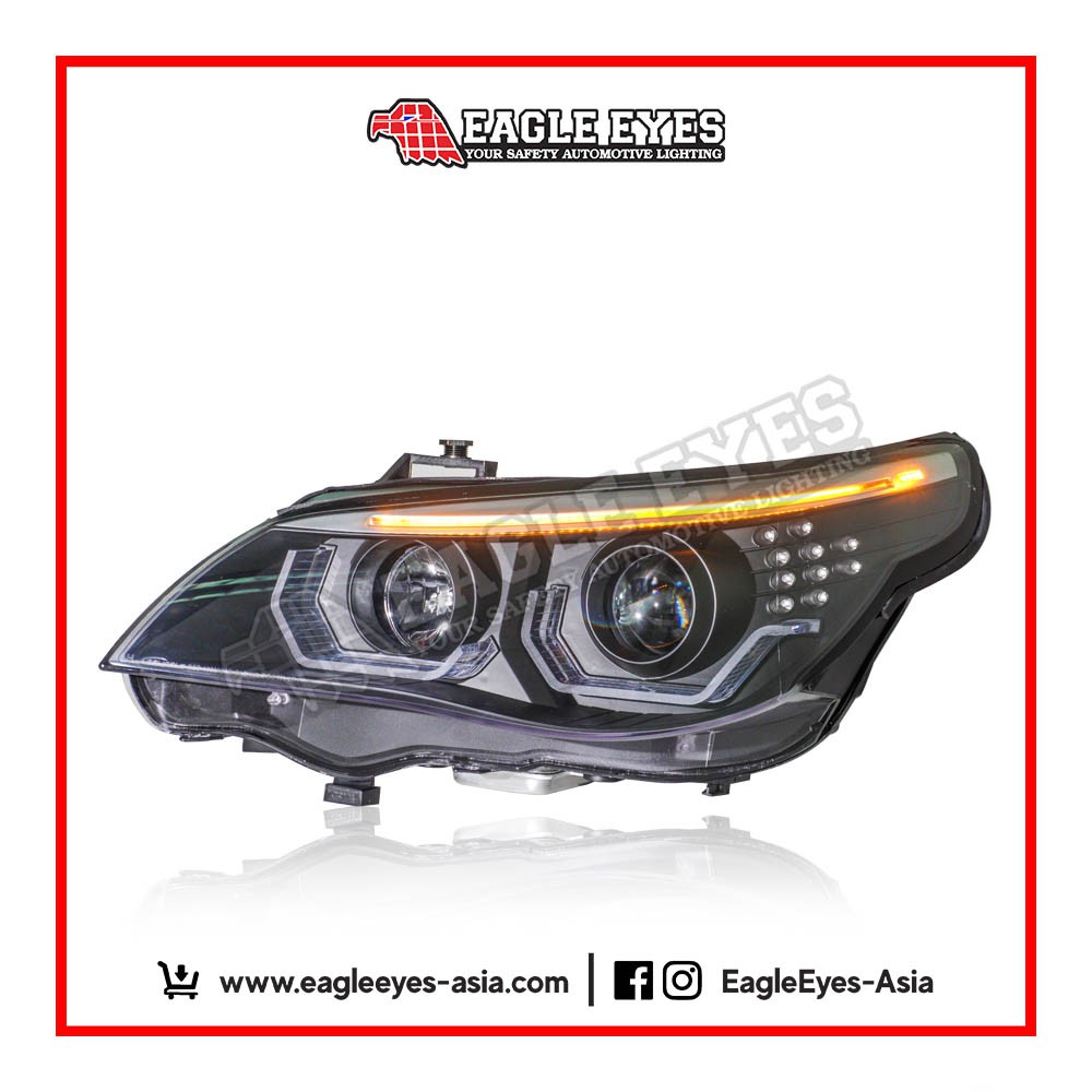 Bmw 5 Series E60 Projector Led Headlamp 03 07 3d Angle Eyes Shopee Malaysia