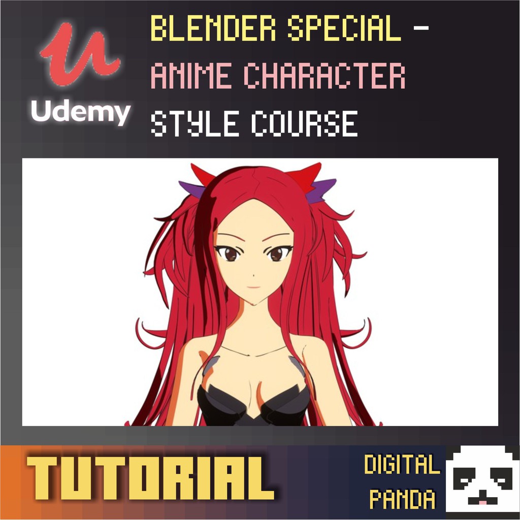 FULL UDEMY - BLENDER SPECIAL - ANIME CHARACTER STYLE COURSE | Shopee Malaysia