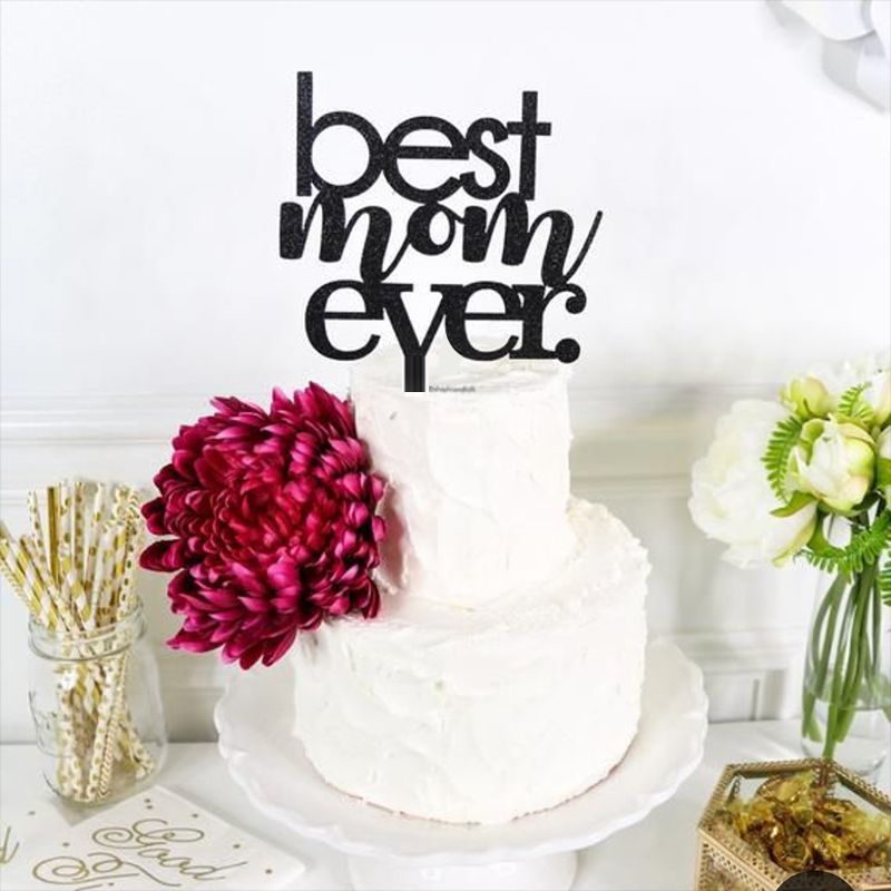 Details about   Party Supplies Fashion Acrylic Decor Happy Birthday Mom and Dad Cake Topper 
