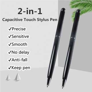 Apple/Android 2 in 1 Capacitive Touch Screen Stylus for Tablet PC Phone & Ball Point Pen for Drawing Paper
