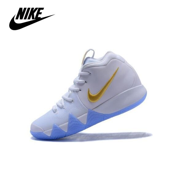 kyrie 4 white and blue