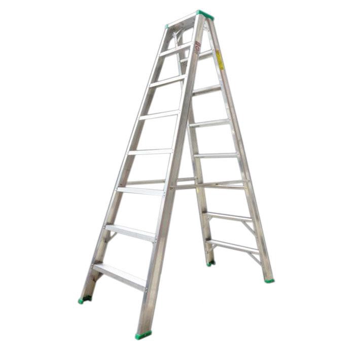 Strongman aluminium double sided ladder 4 5 6 7 8 steps tangga shopee
