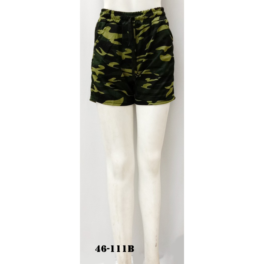 ladies army shorts