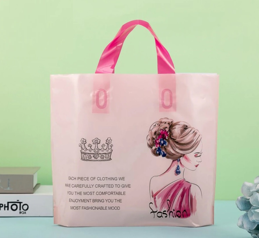 (50pcs) Premium Goodies Bag(S size30x25cm & 35x30cm) Shopping Plastic