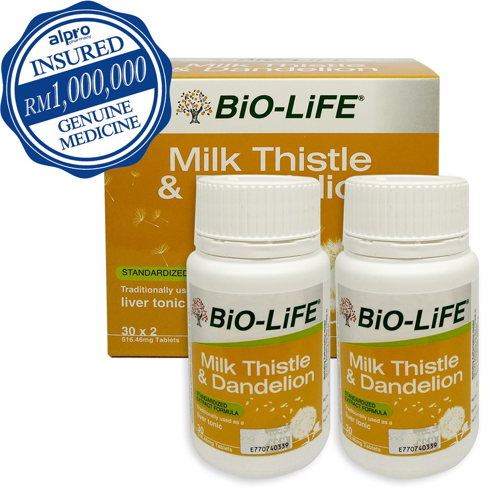 Bio-Life Milk Thistle & Dandelion 2 x 30s | Shopee Malaysia