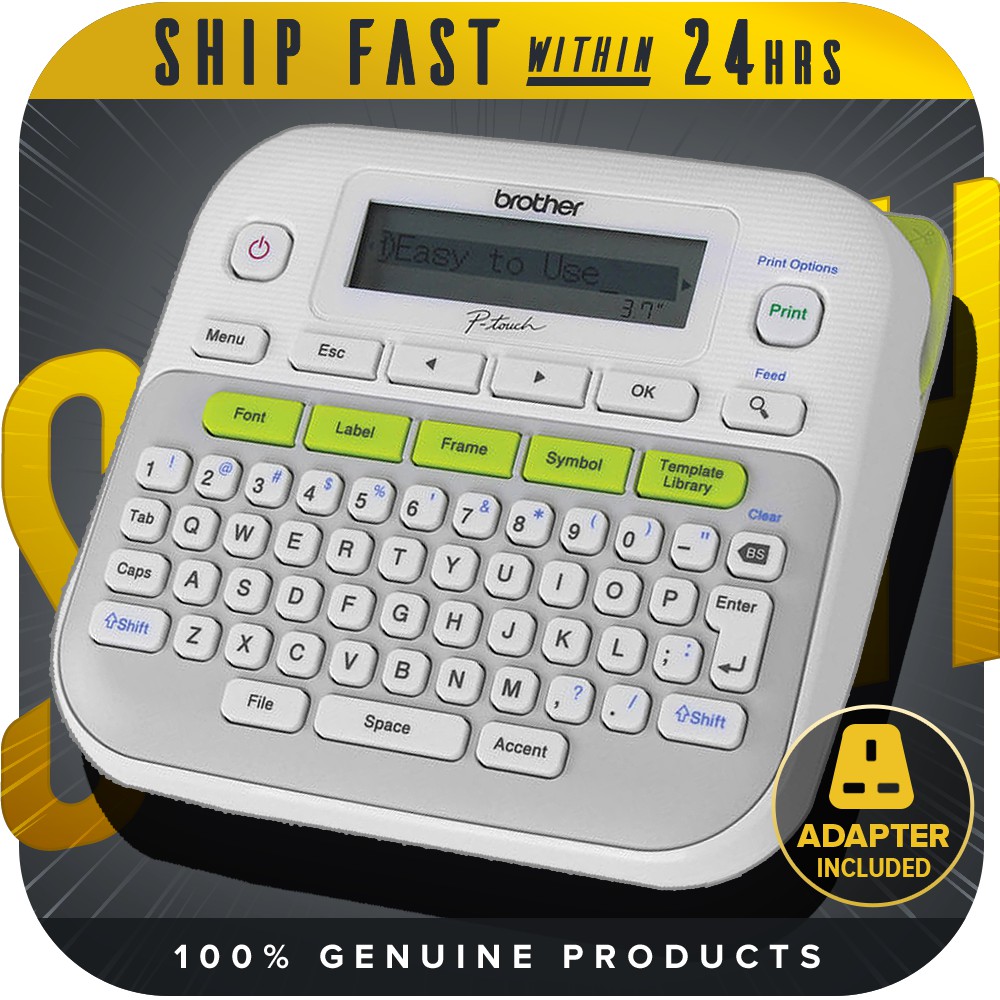 Brother PTouch PTD210 Label Maker Shopee Malaysia