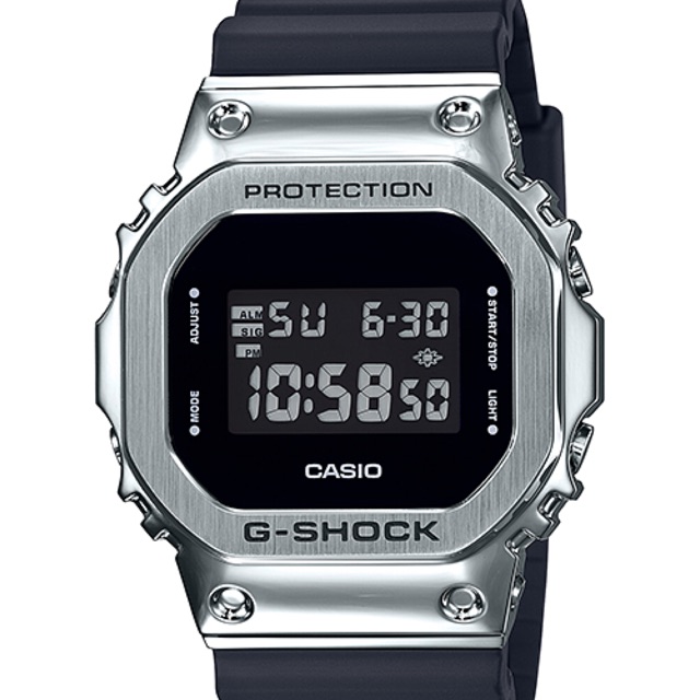 casio metal square