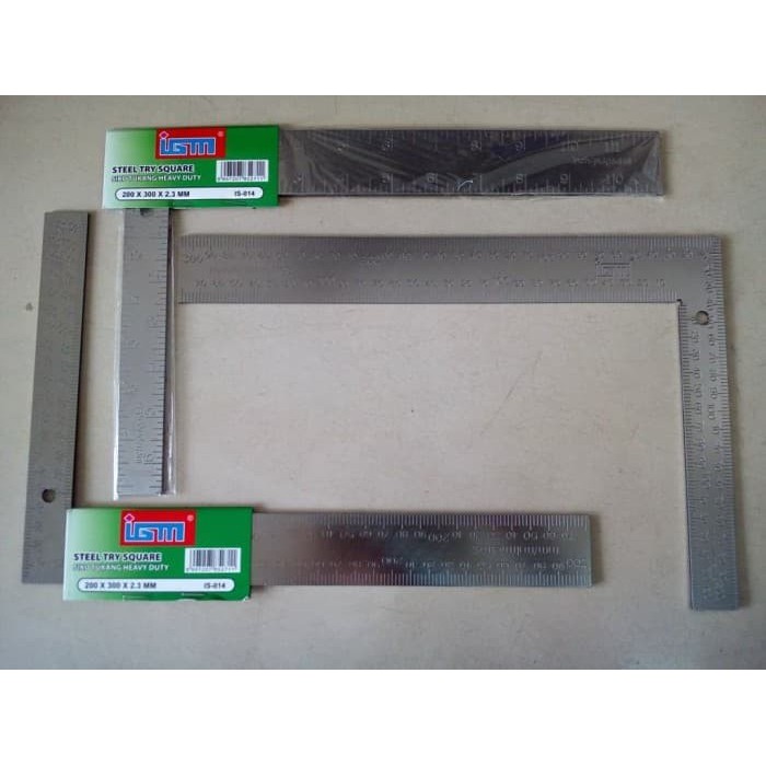 Igm 20 X 30 cm Right Angle Ruler 8 Degree Angle Measuring Instrument