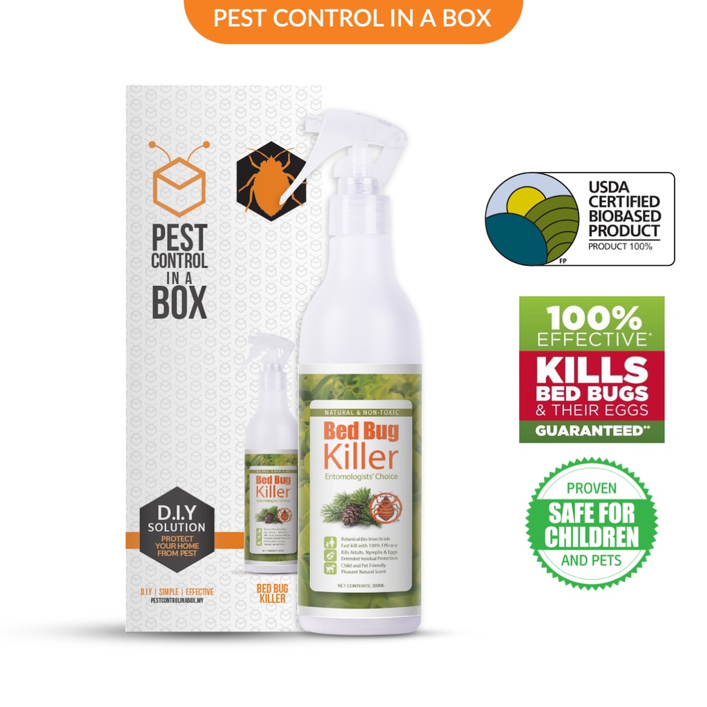 Pest Control In A Box Bed Bug Pepijat Killer Spray Shopee Malaysia