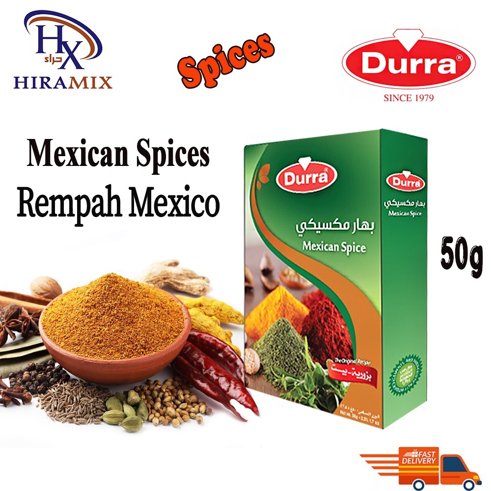Durra Mexican Spices / Rempah Mexico Seasoning 50g Shopee Malaysia