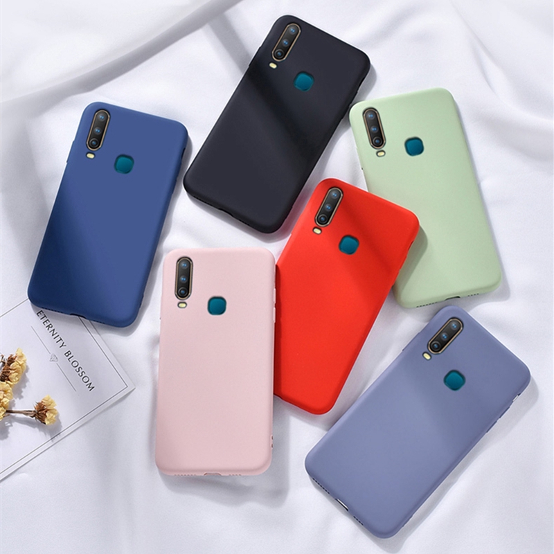 Vivo Y11 2019 Y12 Y15 Y17 Y19 U3 S1 Pro V19 Silicone Case Soft Liquid Rubber With Soft Microfiber Lining Phone Cover By Shopee Malaysia