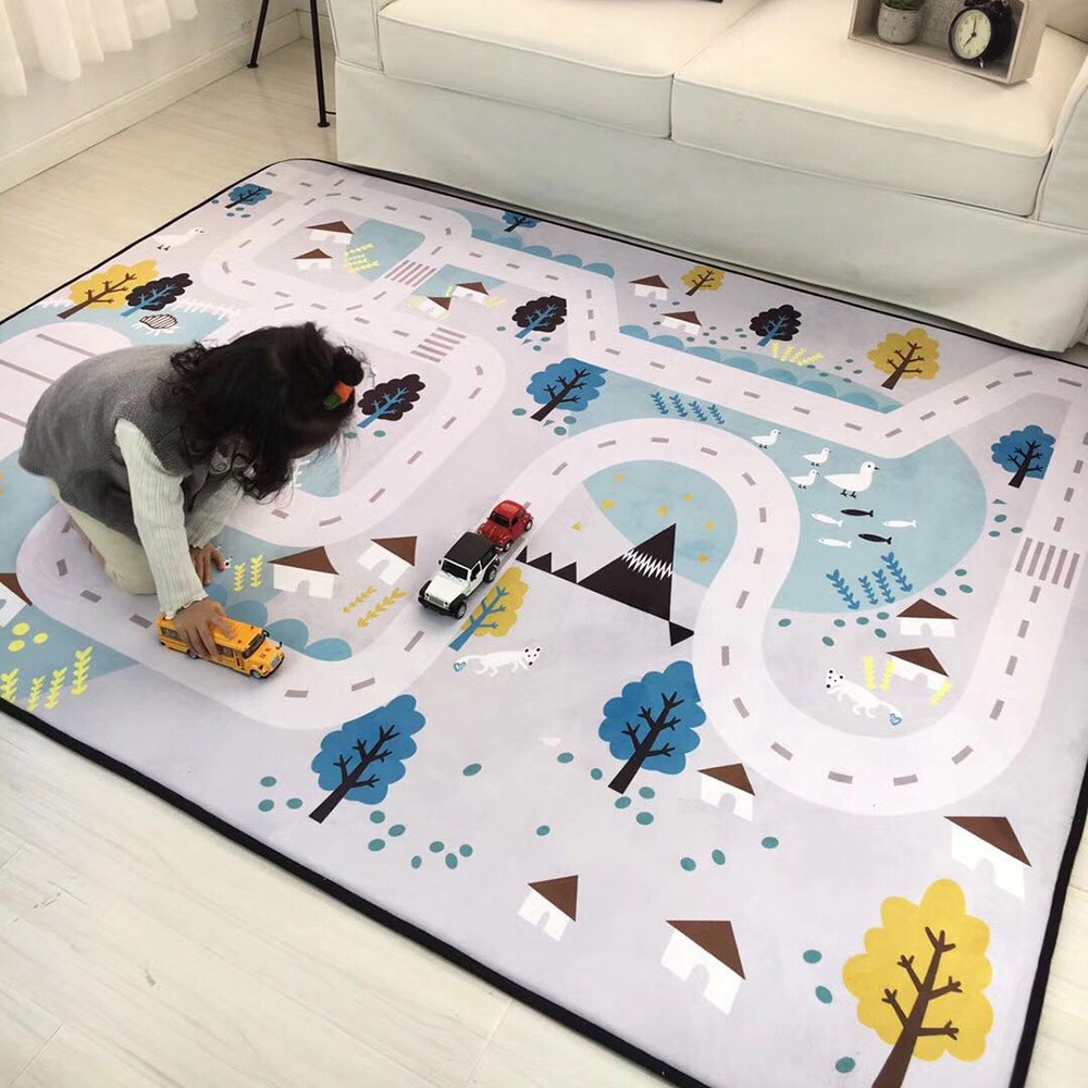 Baby Toys Baby Blanket Carpet Floor Mat Playmat Puzzle Mat Children Room Carpet 145x195cm 100 Cotton Rug