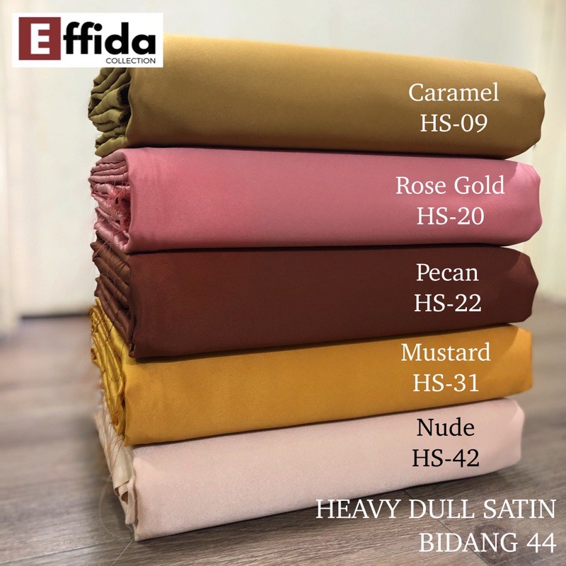  Kain  Pasang Heavy Dull Satin Variasi Warna  Brown Bidang 44 