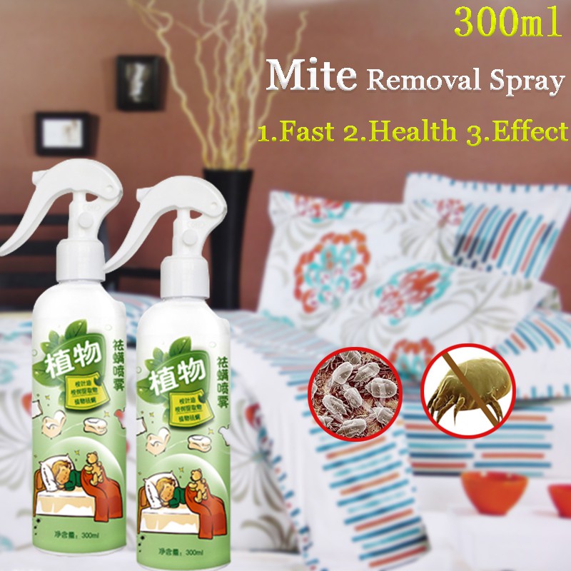 (除螨喷雾) 300ml Bed Bug & Dust Mite Control Spray Mites Removal Spray