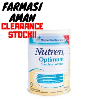 Susu Nutrisi Lengkap Nutren Optimum 800g Shopee Malaysia