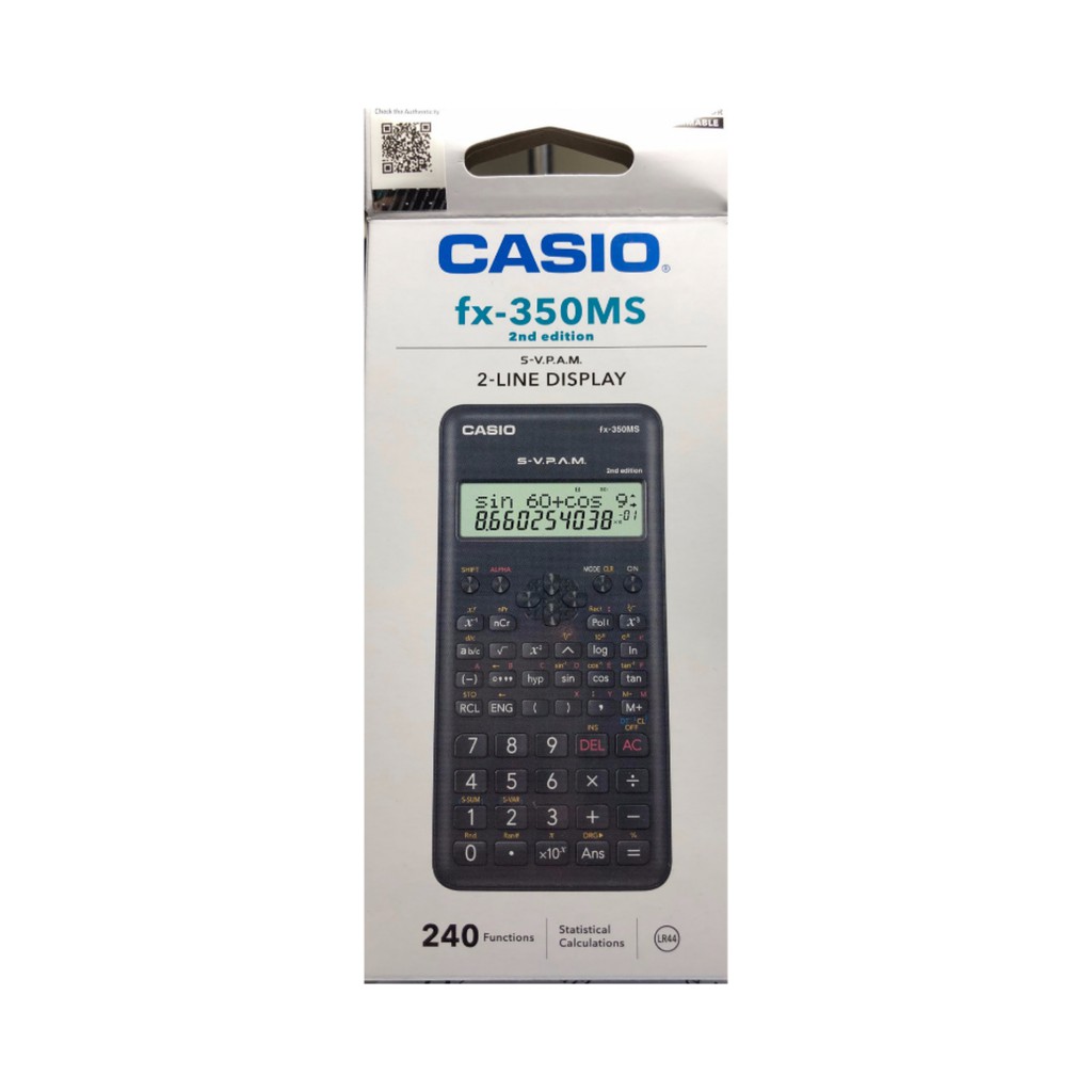 Casio Fx 350ms 2 Scientific Calculator 2nd Edition Original 18 Months Warranty Shopee Malaysia