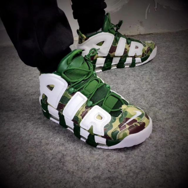 nike uptempo x bape