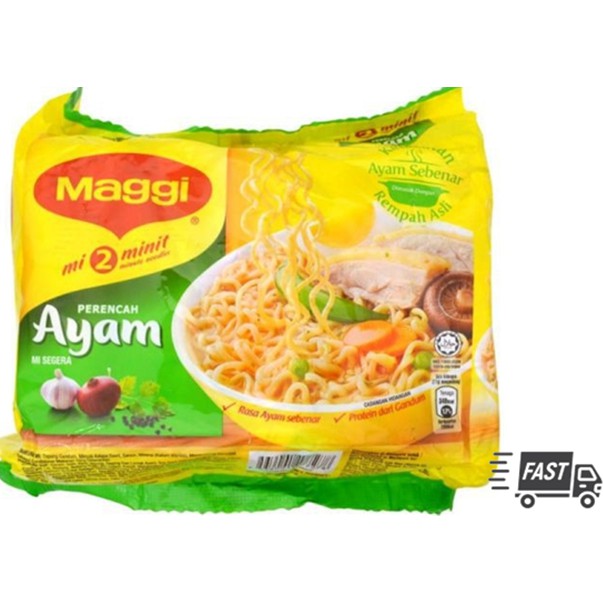 Ready Stock Maggi Chicken Instant Noodle 77g X 5 Maggi Ayam Megi Mee Ayam Shopee Malaysia