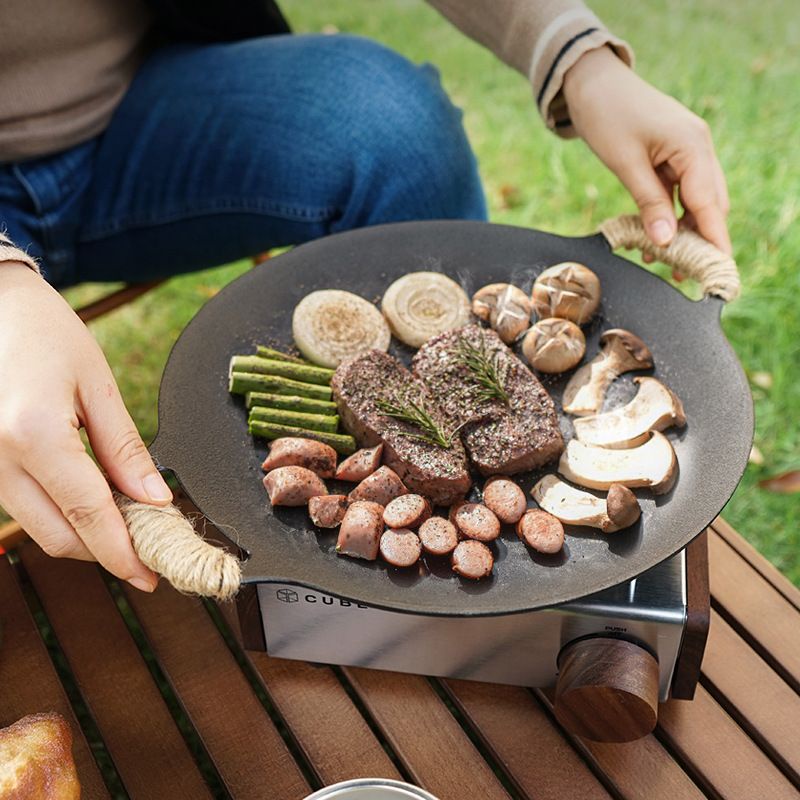 BBQ Pan Cast Iron Barbecue tray ready stock Shopee Malaysia